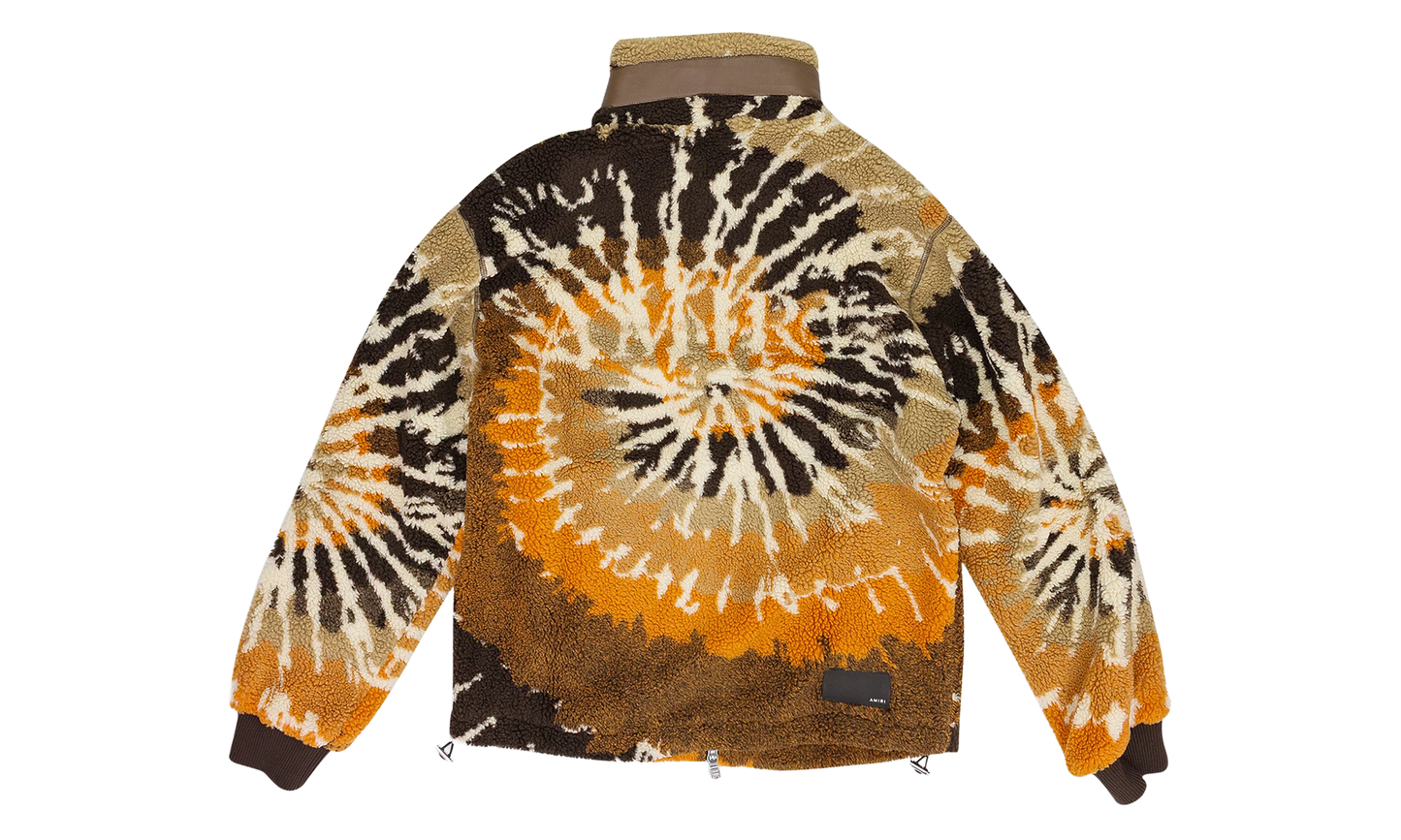 Tie Dye Polar Track Jacket "Orange And Black" PS22MKF014_666