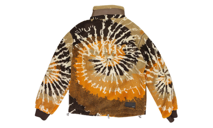 Tie Dye Polar Track Jacket "Orange And Black" PS22MKF014_666