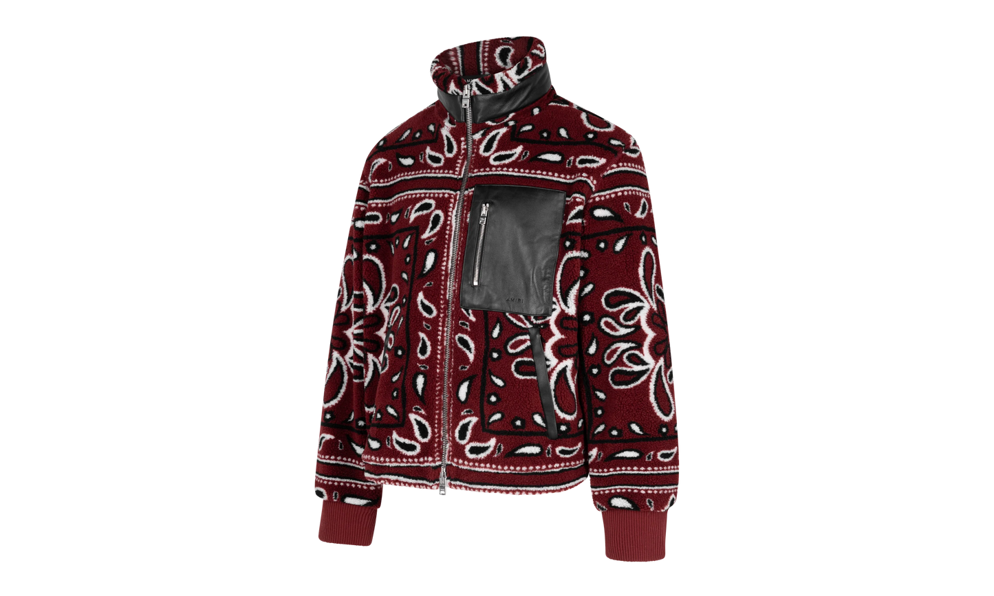 Fleece Zip Up Jacket "Red" MKF009 643