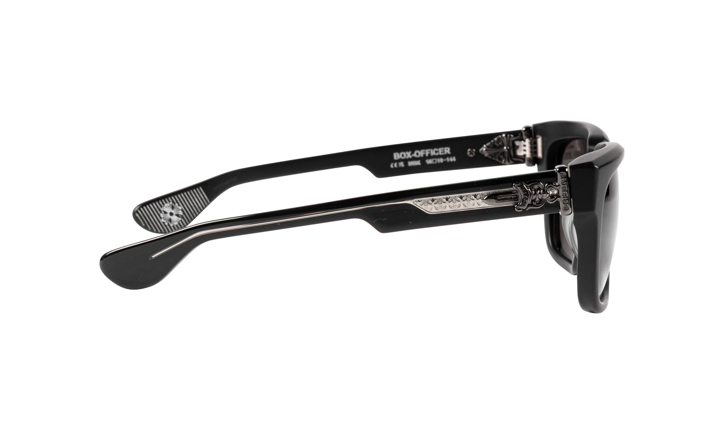 Box officer Sunglasses with Silver Dagger "Dark Grey" CHRM0944