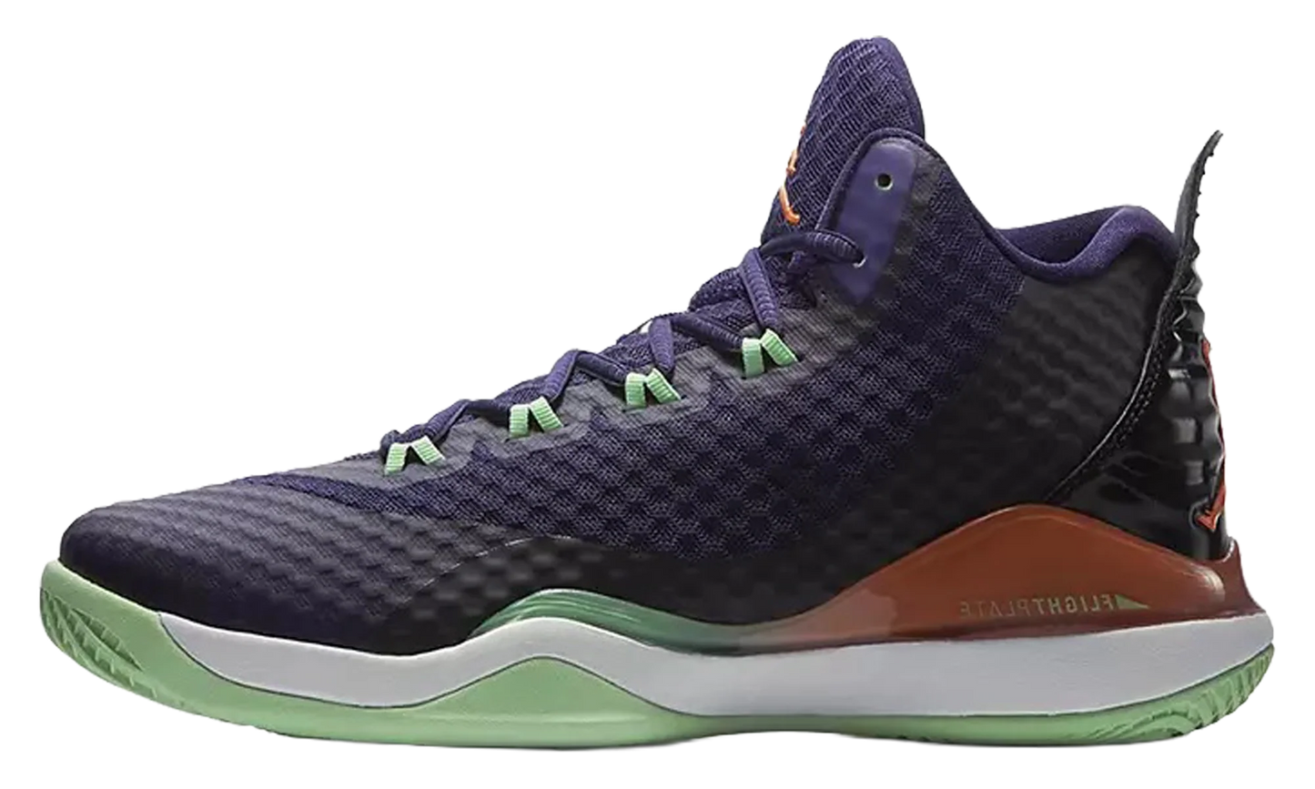 Air Jordan Super.Fly 3 PO "Ink / Bright Mandarin / Black / White" 724934 505