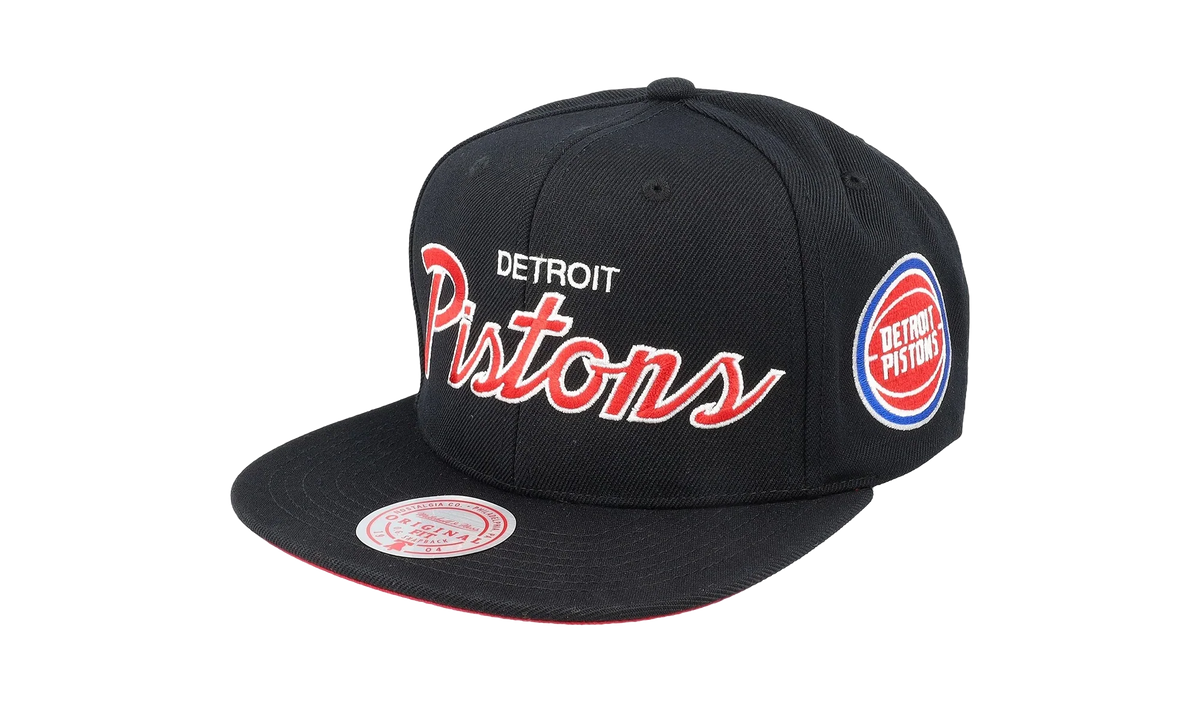 NBA Team Script 2.0 Snapback Cap "Detroit Pistons - Black" HHSS3280 DPIYYPPPBLCK