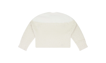 Drop Needle Crewneck Wmns "Cream" PS22WKL005_ALABASTER