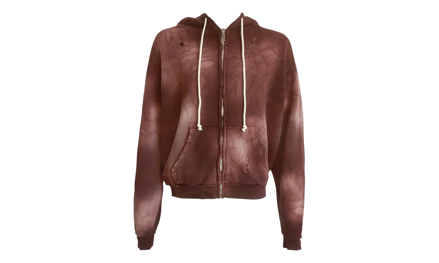 Tribal Zip-Up Hoodie "Brown" HSR128