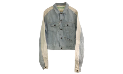 Contrast Denim Jacket "Blue / White" OMYE026S19386001