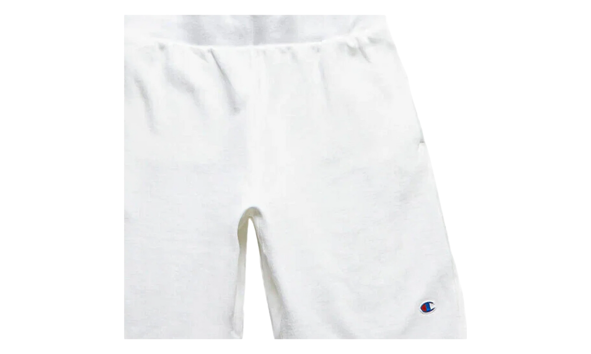 C-Life Reverse Weave Cut Off Shorts "White" 89597 045