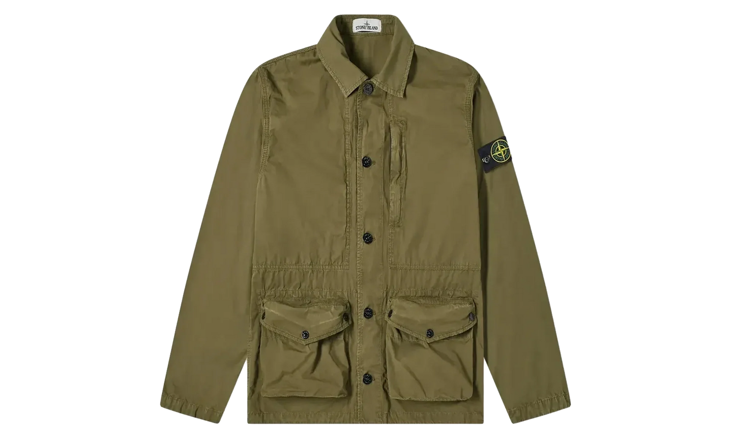 Tela Smerigliata Canvas 3 Pocket Jacket "Olive Green" 7415439WN V0158