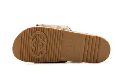 GG Slide "Beige Canvas" 624695 H6320 9763