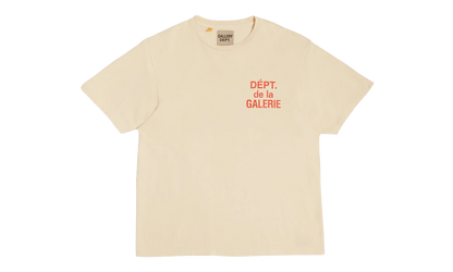 French T-Shirt "Cream / Orange" GD015