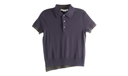 Polo Knit Shirt WMNS "Purple Brown" FN WN KNIT000967 PURPLE BROWN
