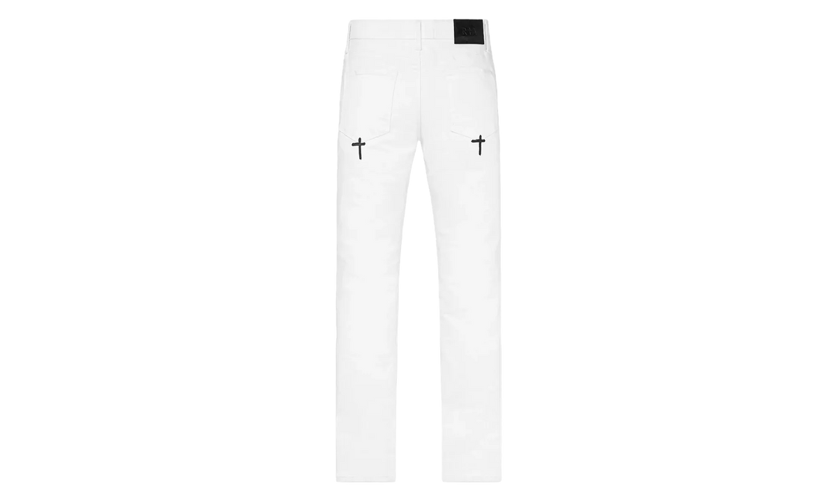 Bryant Rest In Peace Skinny Jeans "White" MF24D624 B1205WTRIP