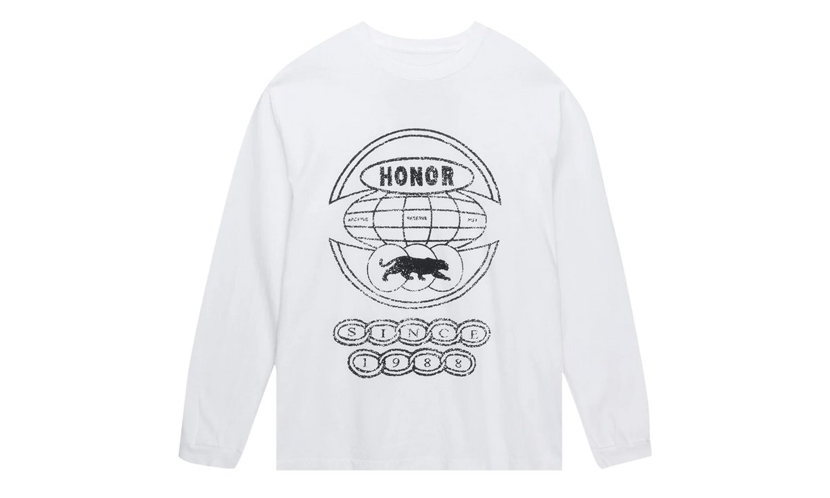 Global Logo Long Sleeve Tee "White" HTG250545 WHIT