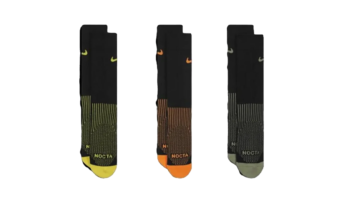 RUNNING CREW SOCKS 3-PACK "Black/Olive/Orange/Yellow" DD9240 909