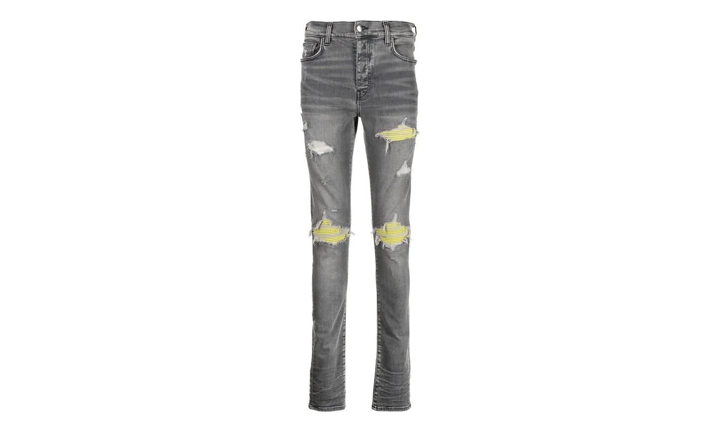 MX1 Green Ultra Suede Repair Jeans "Grey" PF22MDS004 030
