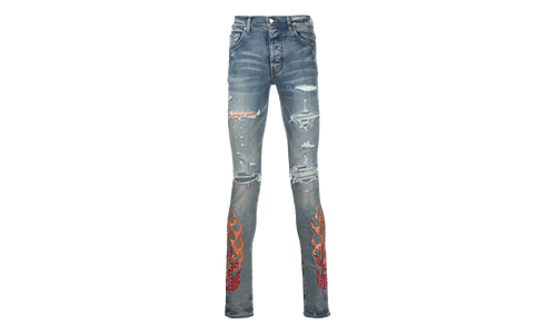 Bandana Flame Patch Jeans "Clay Indigo Multi" PS22MDS192 481