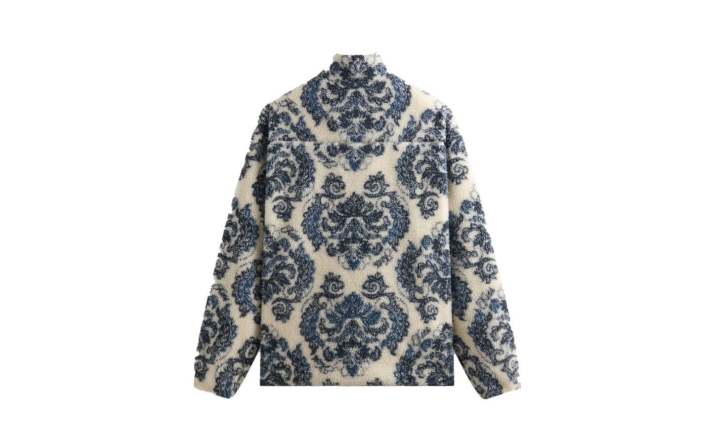 Damask Floral Sherpa Harper Jacket "Sandrift" khm010821 104