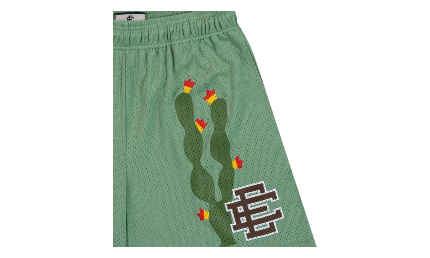 EE Basic Shorts "Cactus Jade Sheen / Brown" EE197