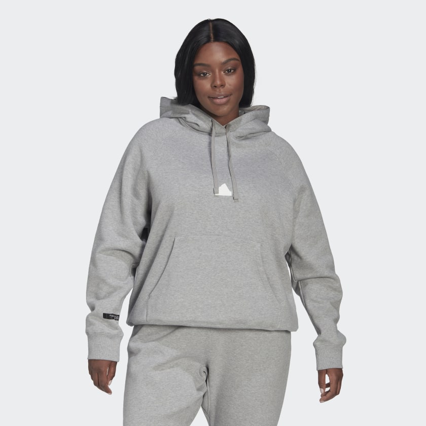 Women's adidas Oversized Hooded Sweatshirt (Plus Size)