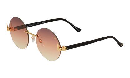 508 Rimless Drill Mount F.U. Edition 24KT "Yellow Gold / Black / Brown Triple Gradient" DMMF2 0007 16T5