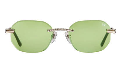 Hustler Rimless Drill Mount 24KT "White Gold / Lime Green" DMHU2 0039 42D4