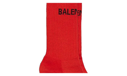 Cotton Logo Tennis Socks "Red" 181342M220005