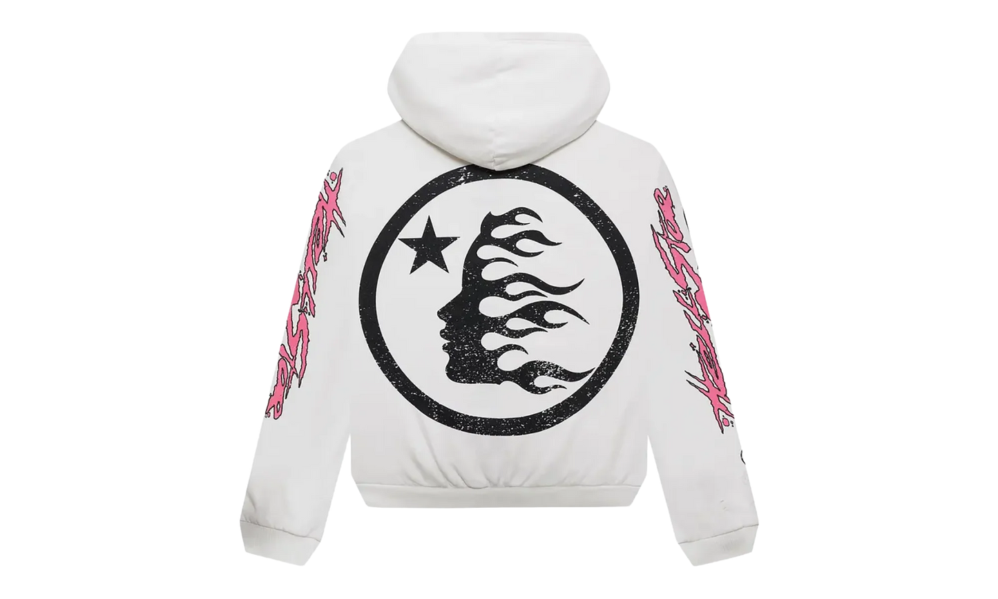 Records Glitter Zip-Up "White" HSR203