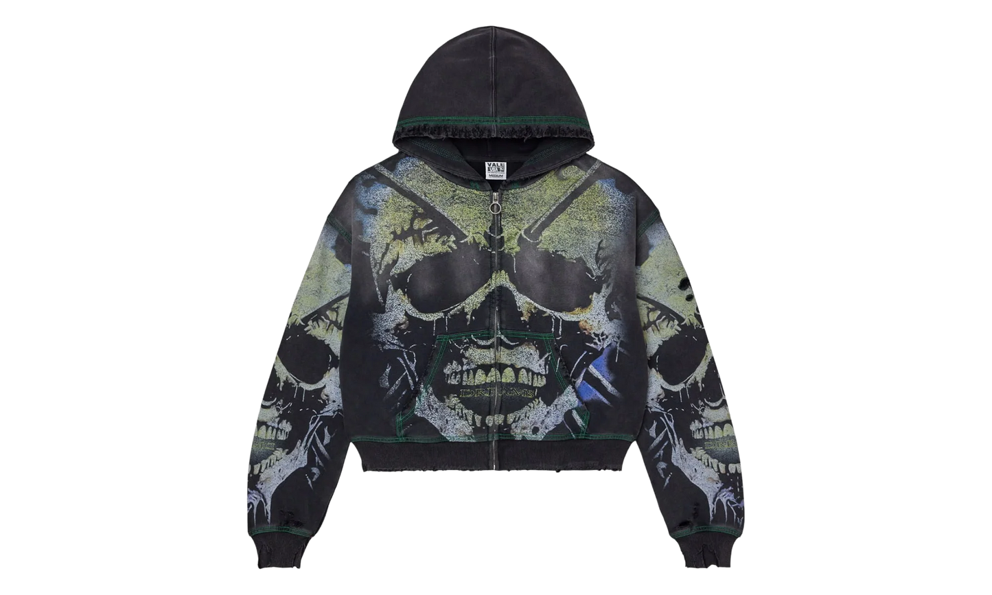 Gravedigger Zip Up Hoodie "Black" VALE 11 007 VFGZUB BK