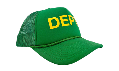 DEPT. Logo Trucker Hat "Green Yellow" GD132