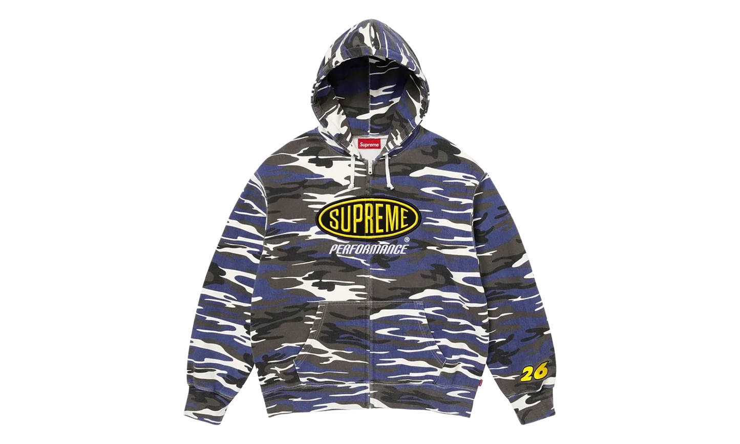 Performance Zip Up Hoodie "SS26 - Blue Camo" SU27285