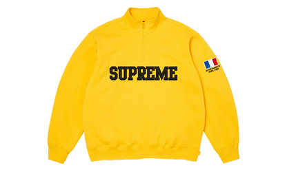 Shop Flag Half Zip Pullover "SS26 - Yellow - Paris" SU27018