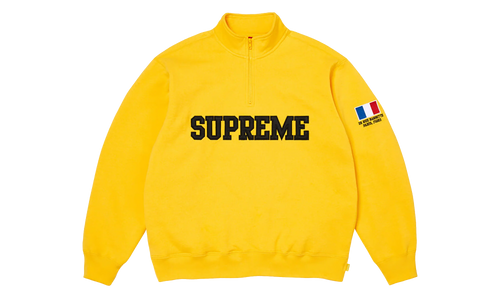 Shop Flag Half Zip Pullover "SS26 - Yellow - Paris" SU27018