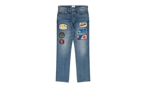 Patch Denim Pants "Indigo" RHD-MJNS-0044
