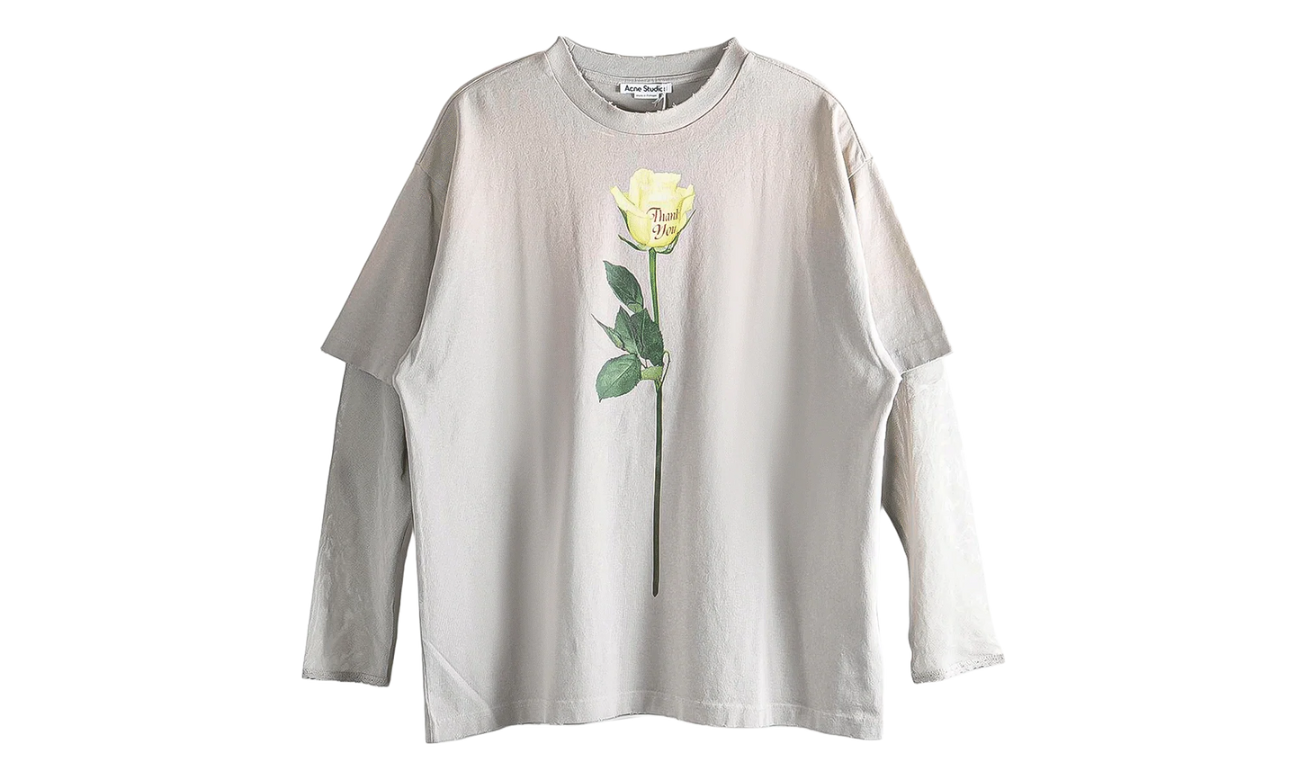Layered Graphic T-Shirt WMNS "Light Grey" FN WN TSHI000872 LIGHT GREY