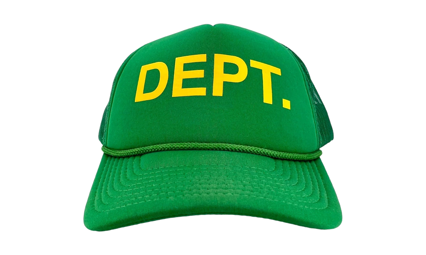 DEPT. Logo Trucker Hat "Green Yellow" GD132