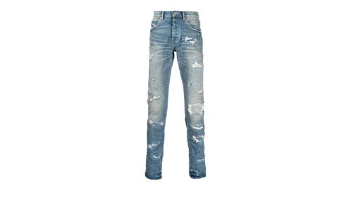 INDIGO HEAVY DISTRESS REPAIRS "Blue" P001 IHDR422