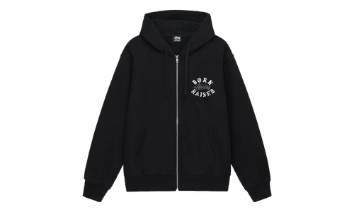 Born X Raised Logo Zip Hoodie "Black" STUS423