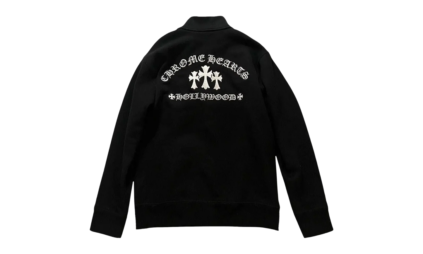 Embroidered Quarter Zip Sweatshirt "Black" CHRM0707
