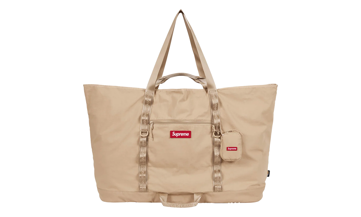X-Large Tote Bag + Utility Pouch "SS26 - Tan" SU27287