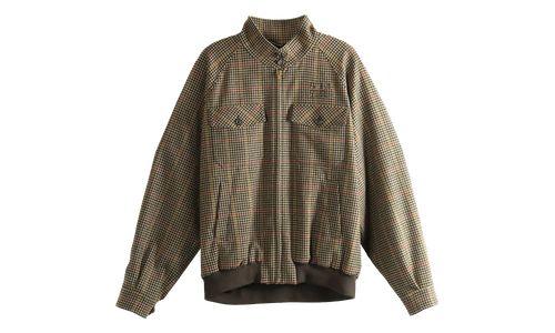 Houndstooth Check Blouson Jacket WMNS "Brown" ML1261 S OOO 181J F0040
