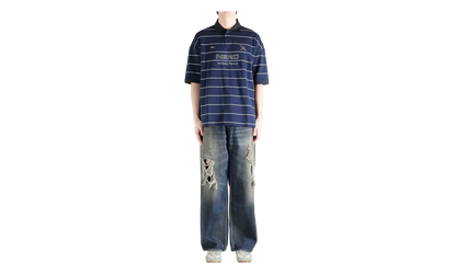 Nerd Polo "Navy/White Stripes" ME76PO205N NAVY