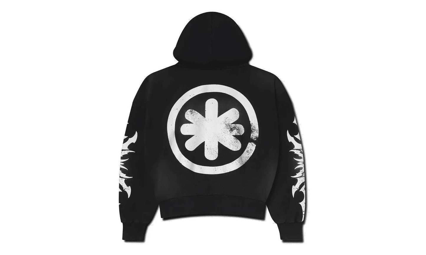 Acid Wash Zip Up Hoodie "Complex Con Exclusive - Black" 10067208