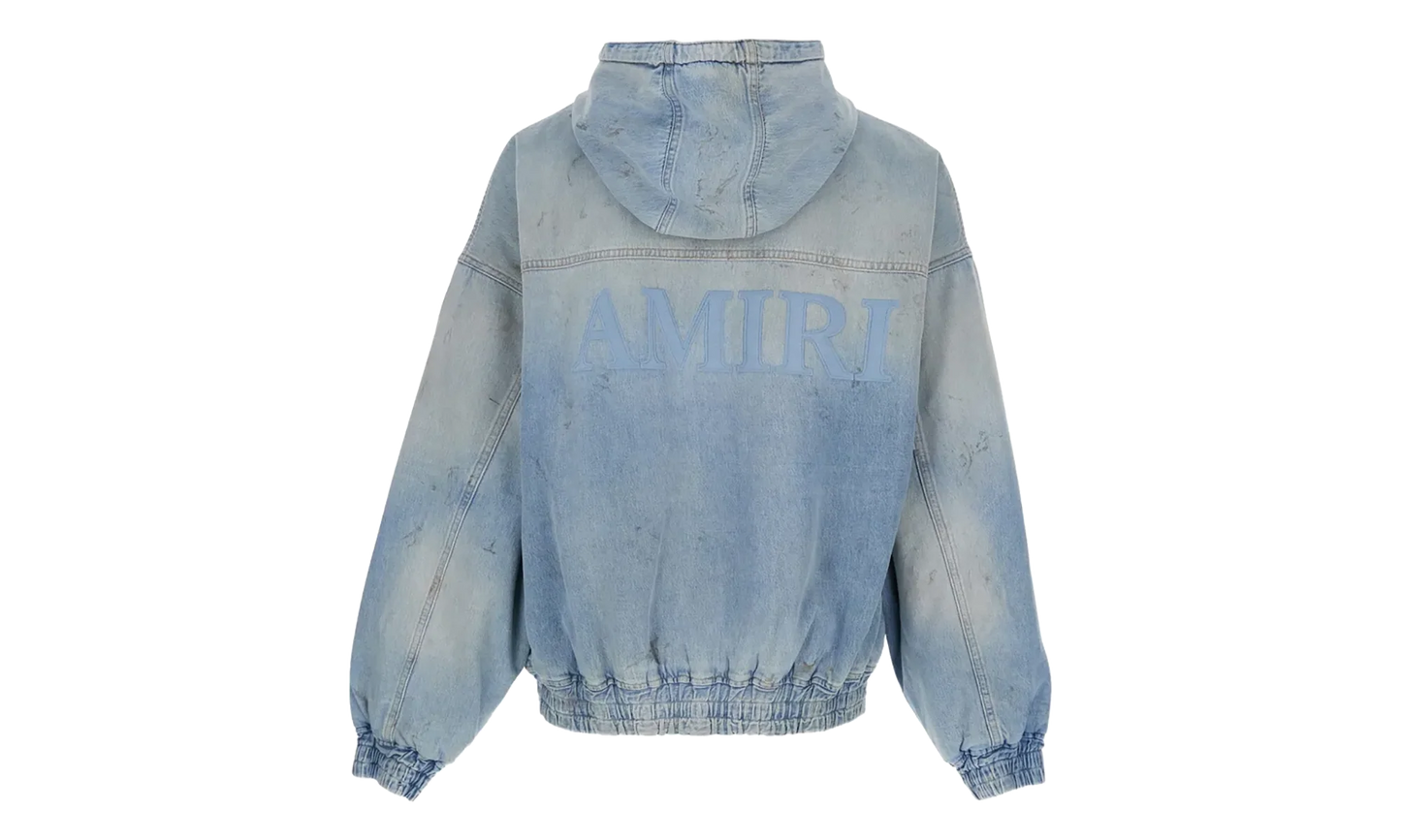 MA Denim Zip Hoodie "Perfect Antique Indigo" AMOUJA1037 543