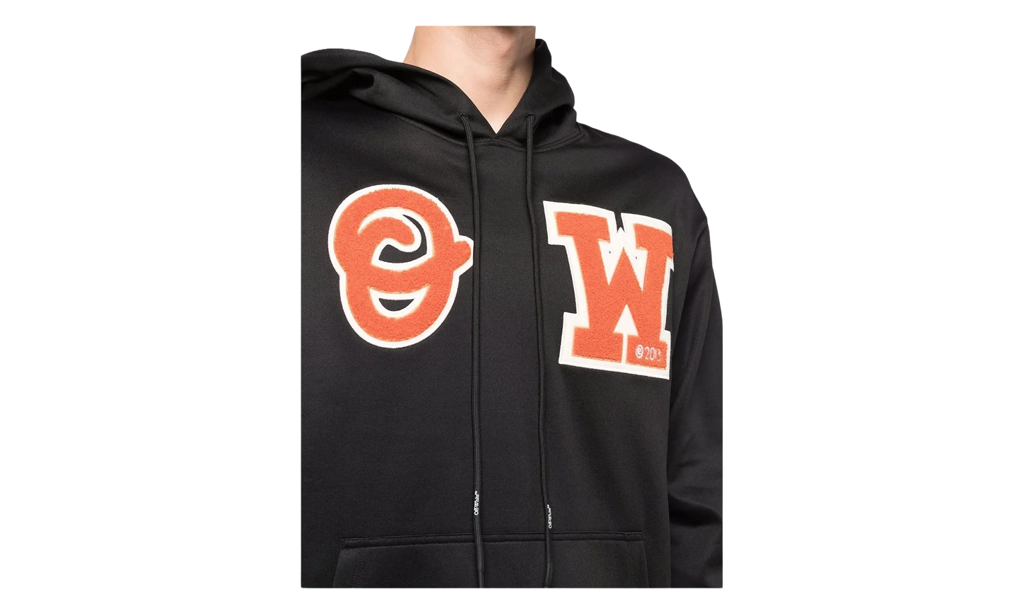 Patch Skate Zip Hoodie "Black" OMBB097C99FLE0061020