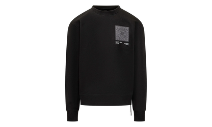 MA Bandana Silk Applique Logo Crewneck Sweatshirt "Black" AMJYCW1041