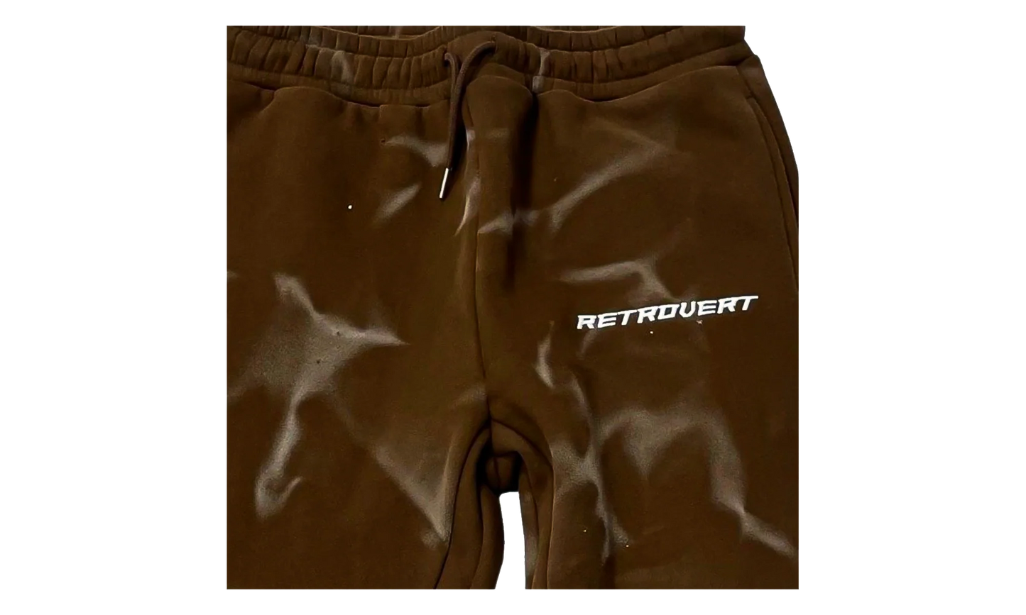 Flare Sweatpants "Brown" RET036