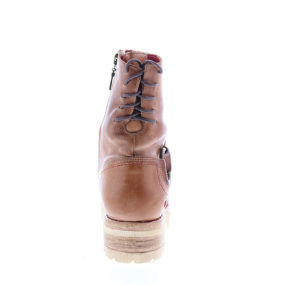 Bed Stu Donna F311036 Womens Brown Leather Zipper Casual Dress Boots