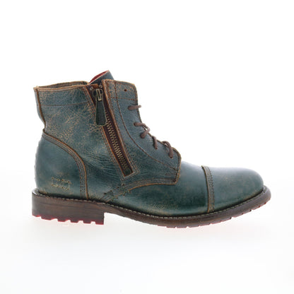 Bed Stu Bonnie II F321155 Womens Green Leather Lace Up Casual Dress Boots