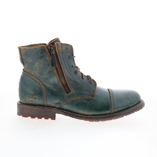 Bed Stu Bonnie II F321155 Womens Green Leather Lace Up Casual Dress Boots
