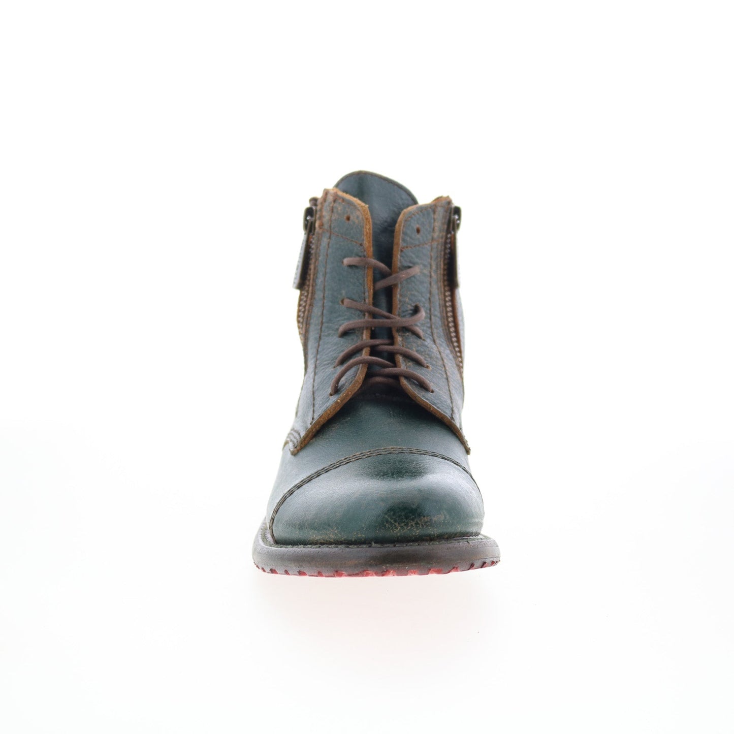 Bed Stu Bonnie II F321155 Womens Green Leather Lace Up Casual Dress Boots