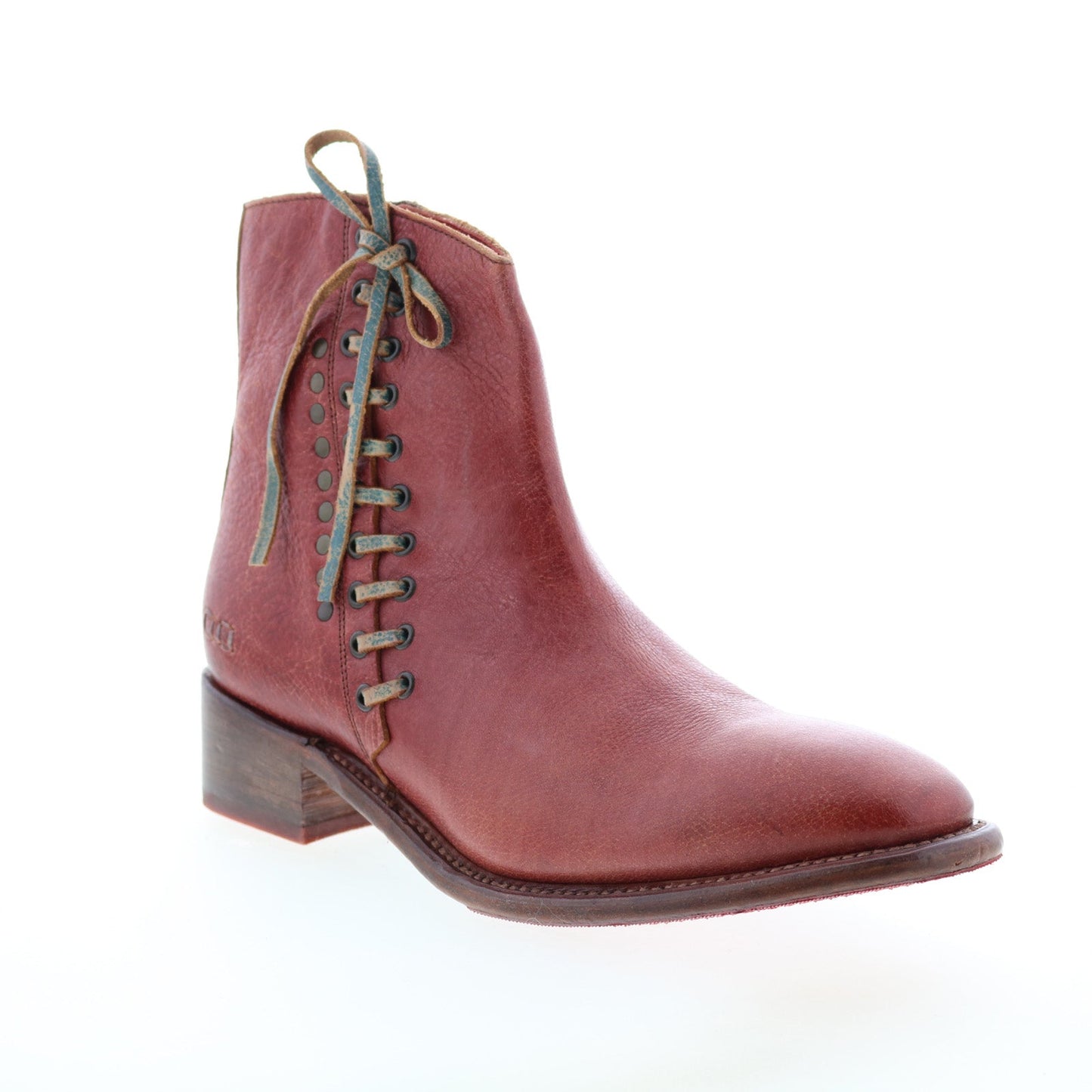 Bed Stu Aldina F328016 Womens Brown Leather Zipper Ankle & Booties Boots